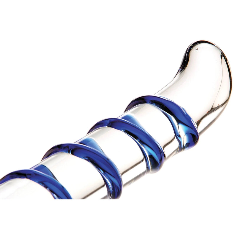 Blue Swirl Glass 4-Way 'G'