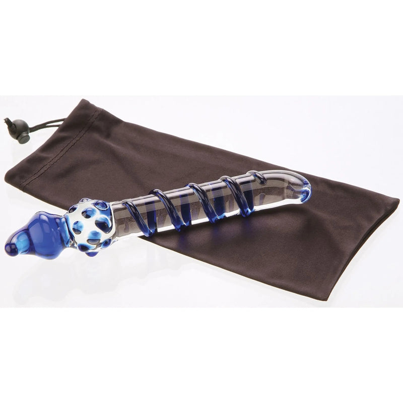 Blue Swirl Glass 4-Way 'G'