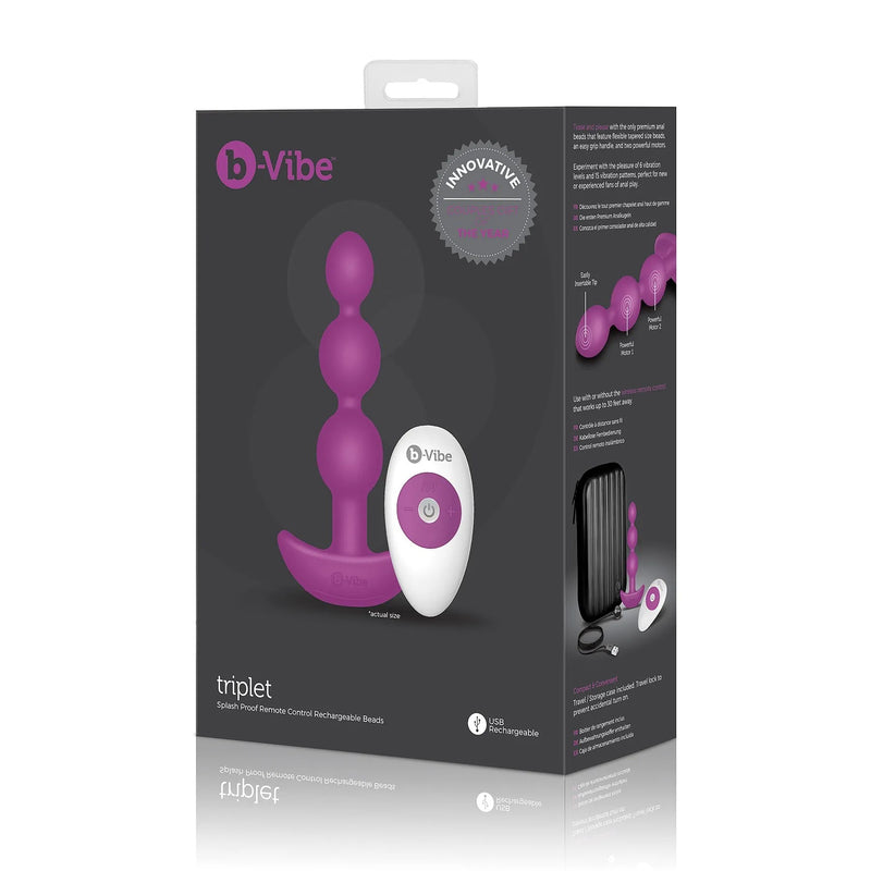 B-Vibe Triplet Anal Beads