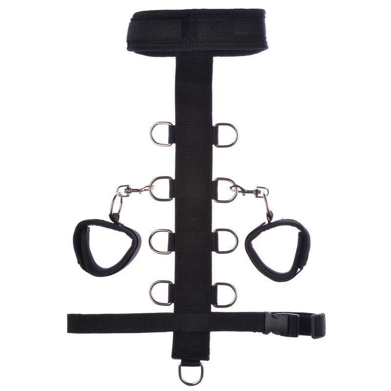 Lux Fetish Adjustable Neck & Wristraint Set