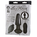 Lux Fetish 4" Inflatable Vibrating Butt Plug