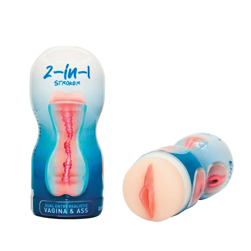 2-In-1 Stroker Realistic Vagina & Ass