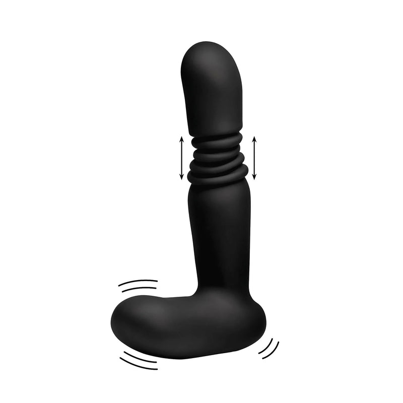 Silicone Thrusting Anal Plug With Remote Control