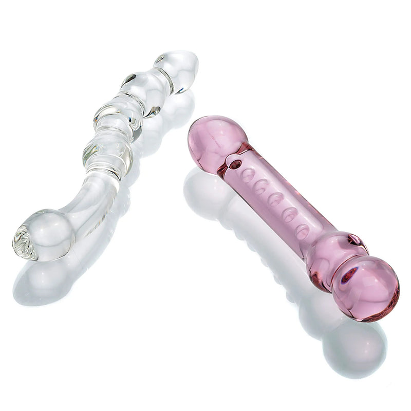 Glas 2 Piece Glass Dildo Pleasure Set