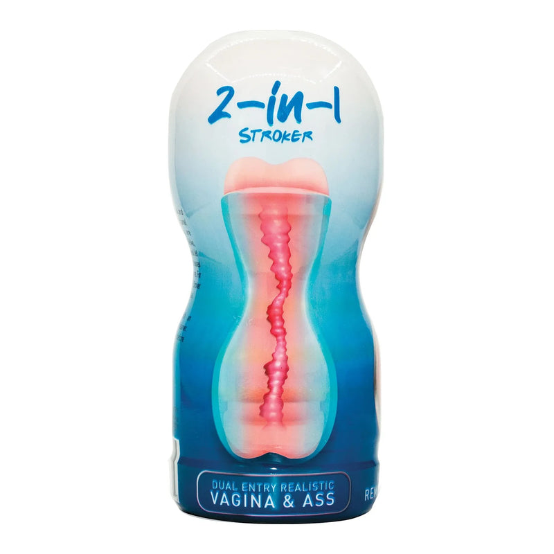 2-In-1 Stroker Realistic Vagina & Ass