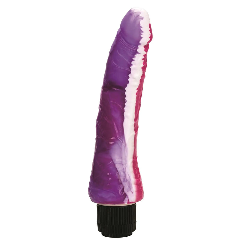 Funky Jelly Curved Vibrating Dildo